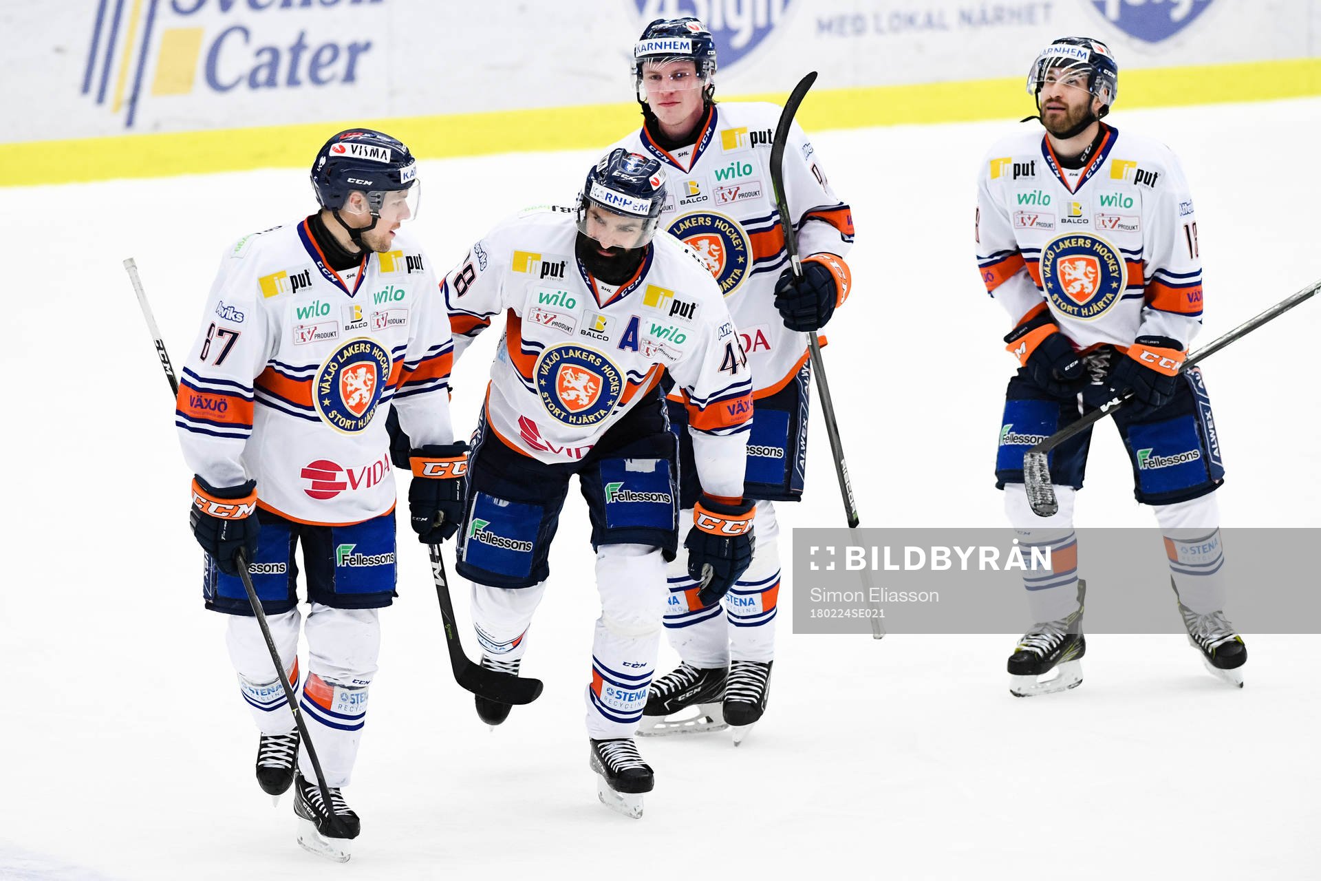 Växjös Robert Rosén och Daniel Rahimi jublar