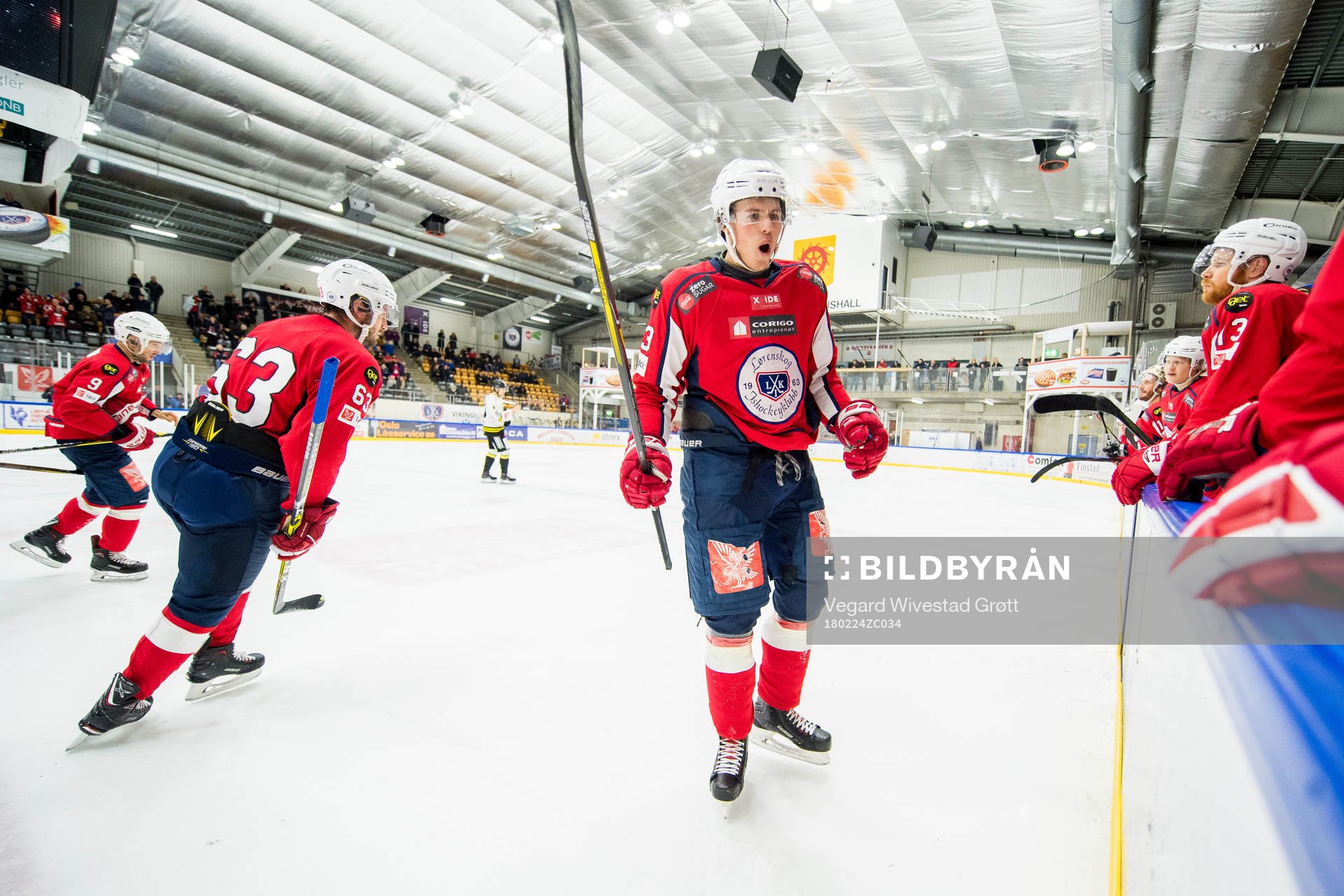 Andreas Røykås Marthinsen of Lørenskog celebrates