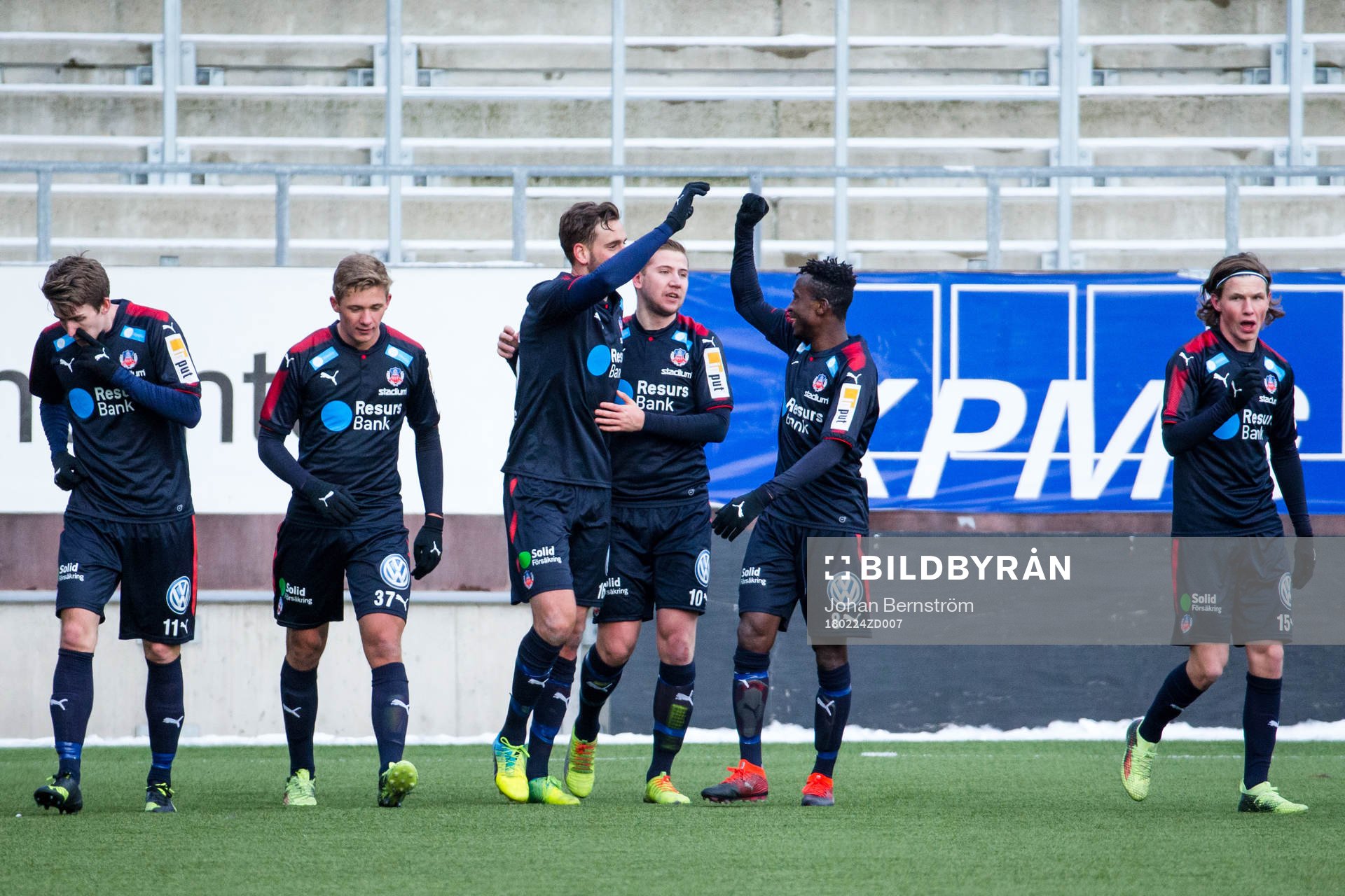 Helsingborgs Mikael Dahlberg jublar