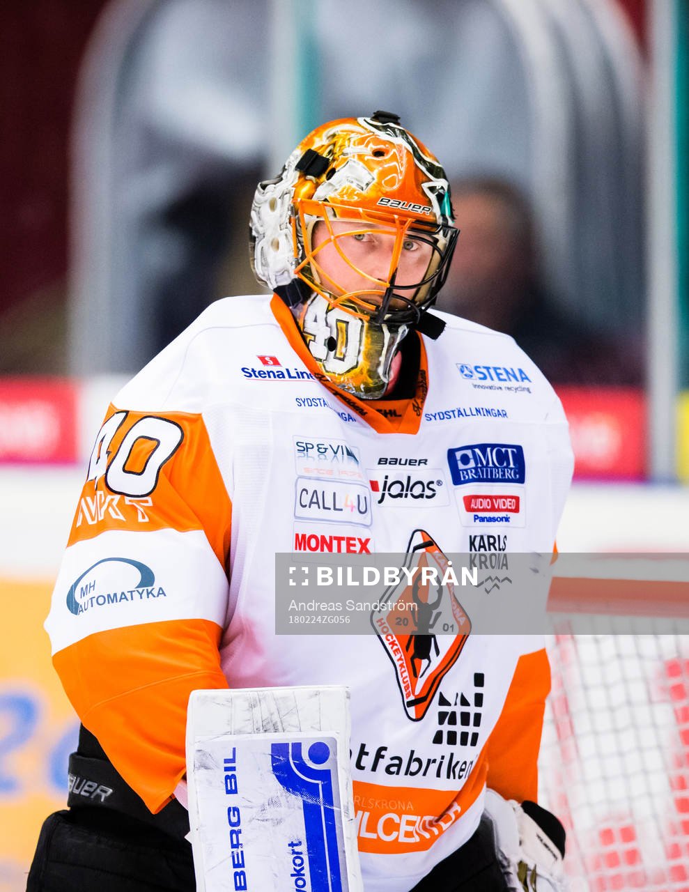 Karlskronas målvakt Johan Holmqvist