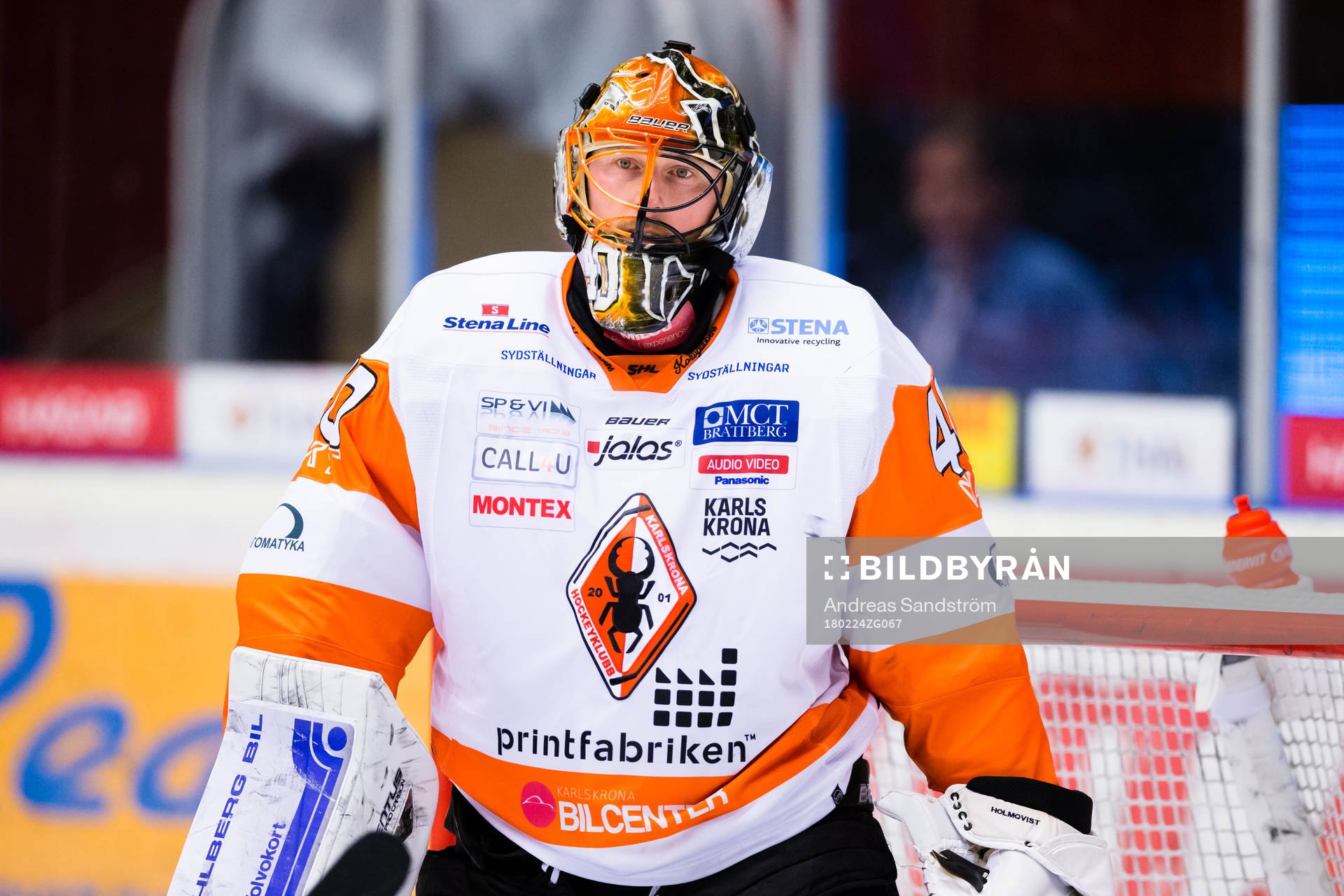 Karlskronas målvakt Johan Holmqvist