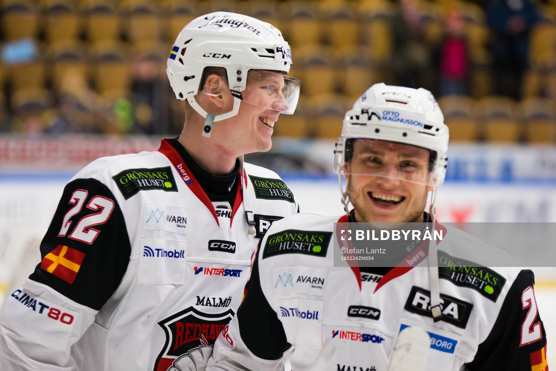Malmö Redhawks Lars Bryggman och Christoffer Forsberg
