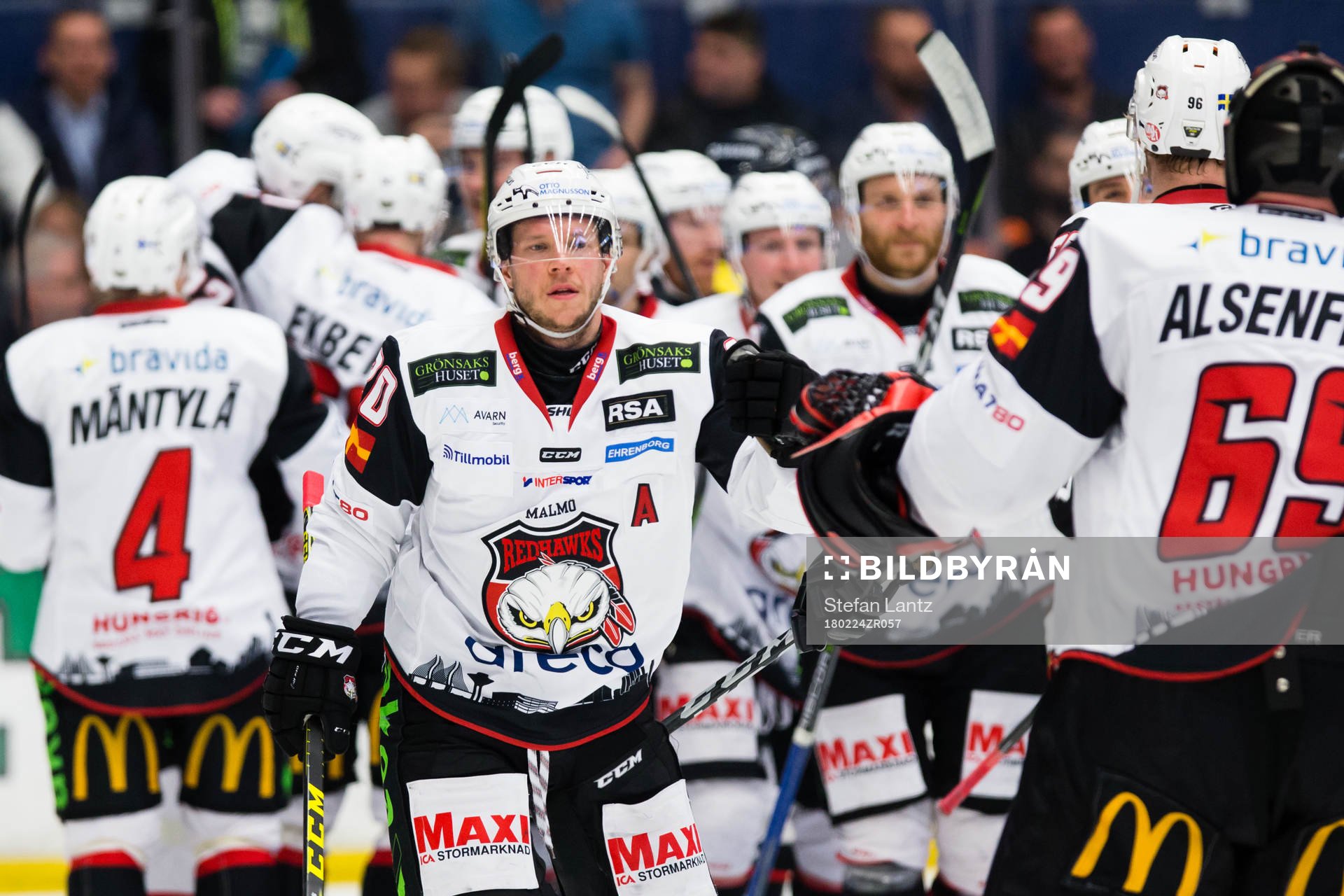 Malmö Redhawks Erik Forssell jublar