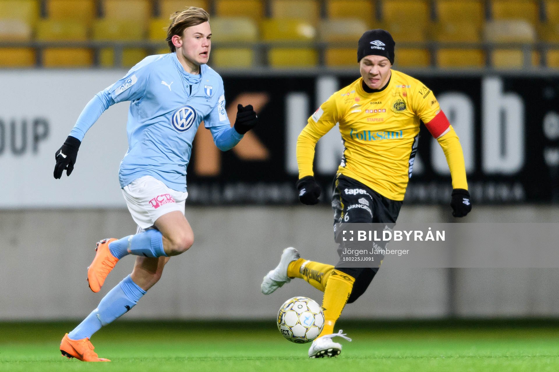 Malmö FF’s Patriot Sejdiu och Elfsborgs Gustav Broman