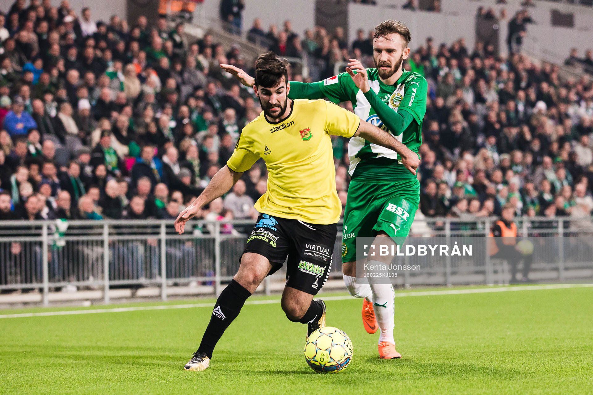 GAIS Allan Mohideen och Hammarbys Simon Sandberg