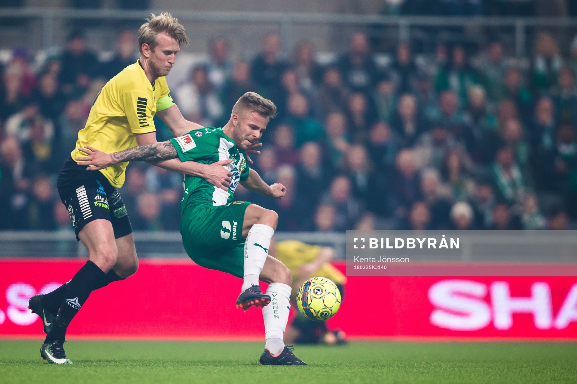 GAIS Calle Nyström och Hammarbys Sander Svendsen