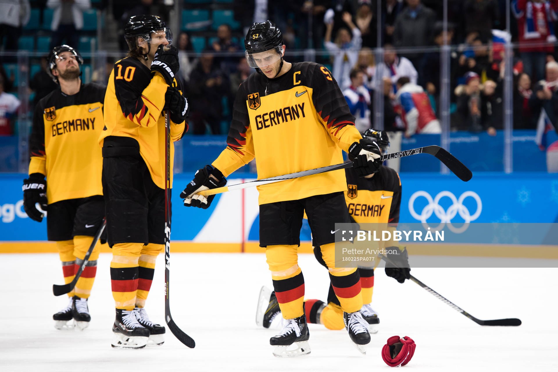Marcel Goc of Germany  looks dejected