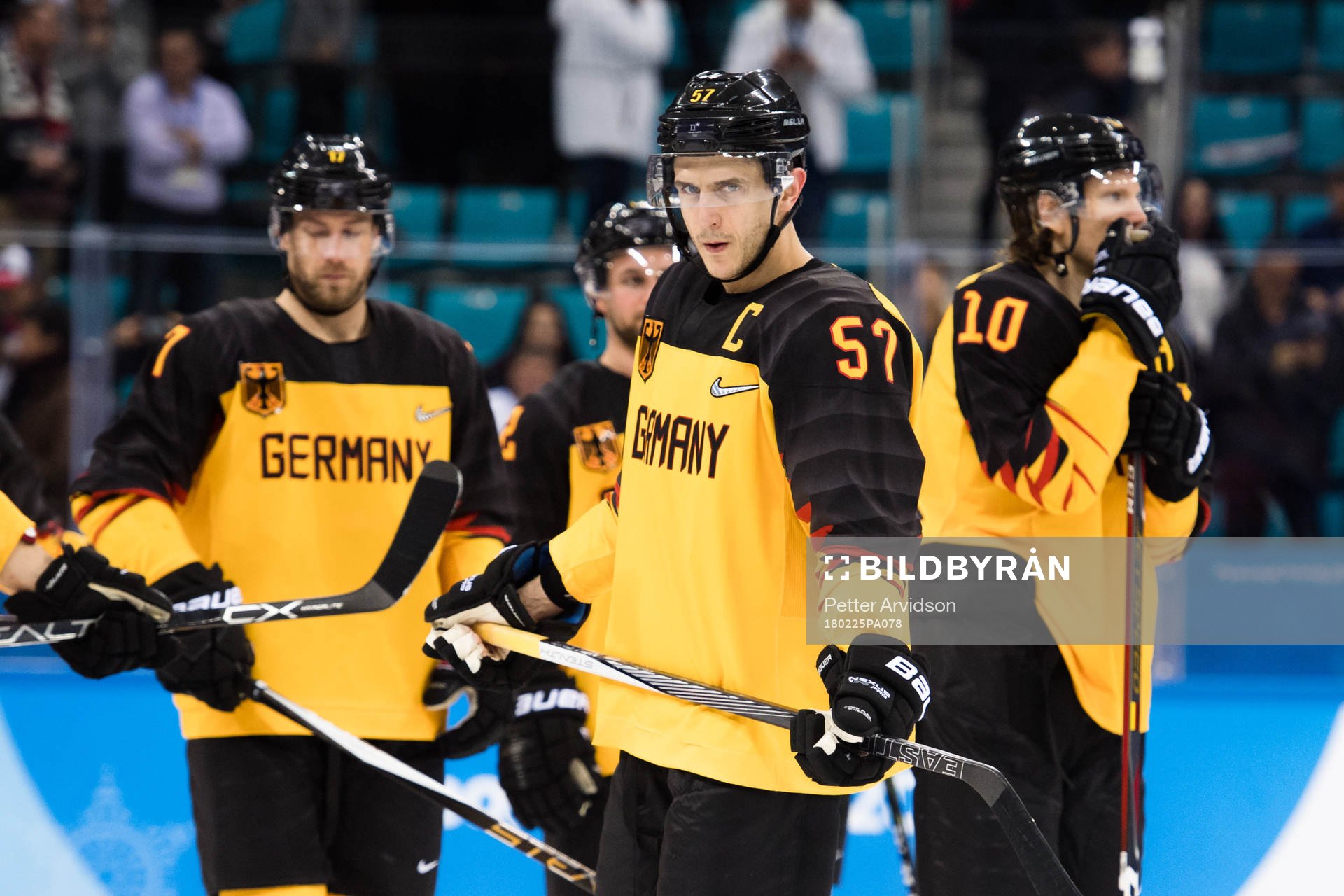 Marcel Goc of Germany looks dejected