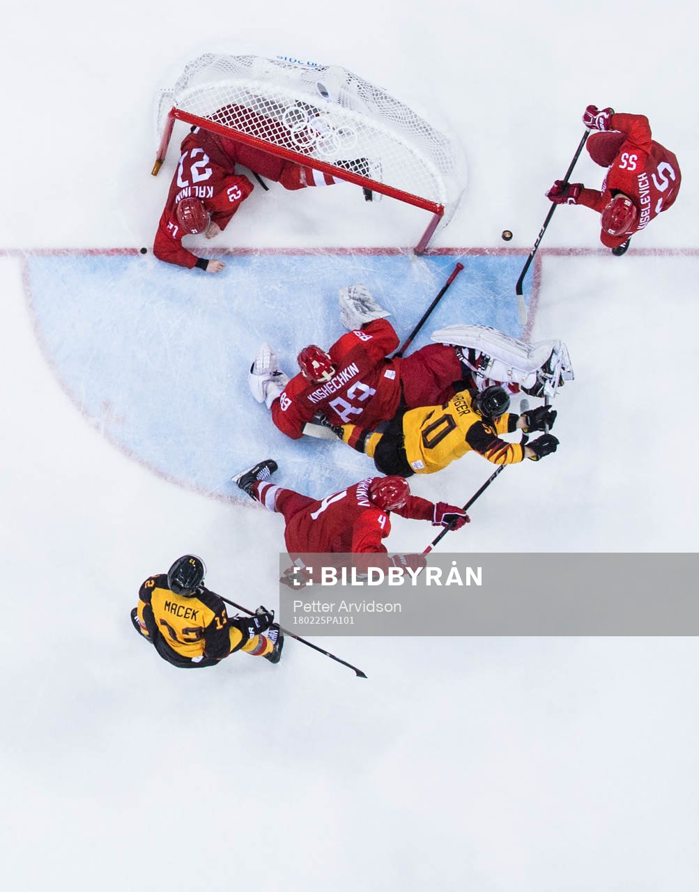 Patrick Hager and Brooks Macek of Germany against