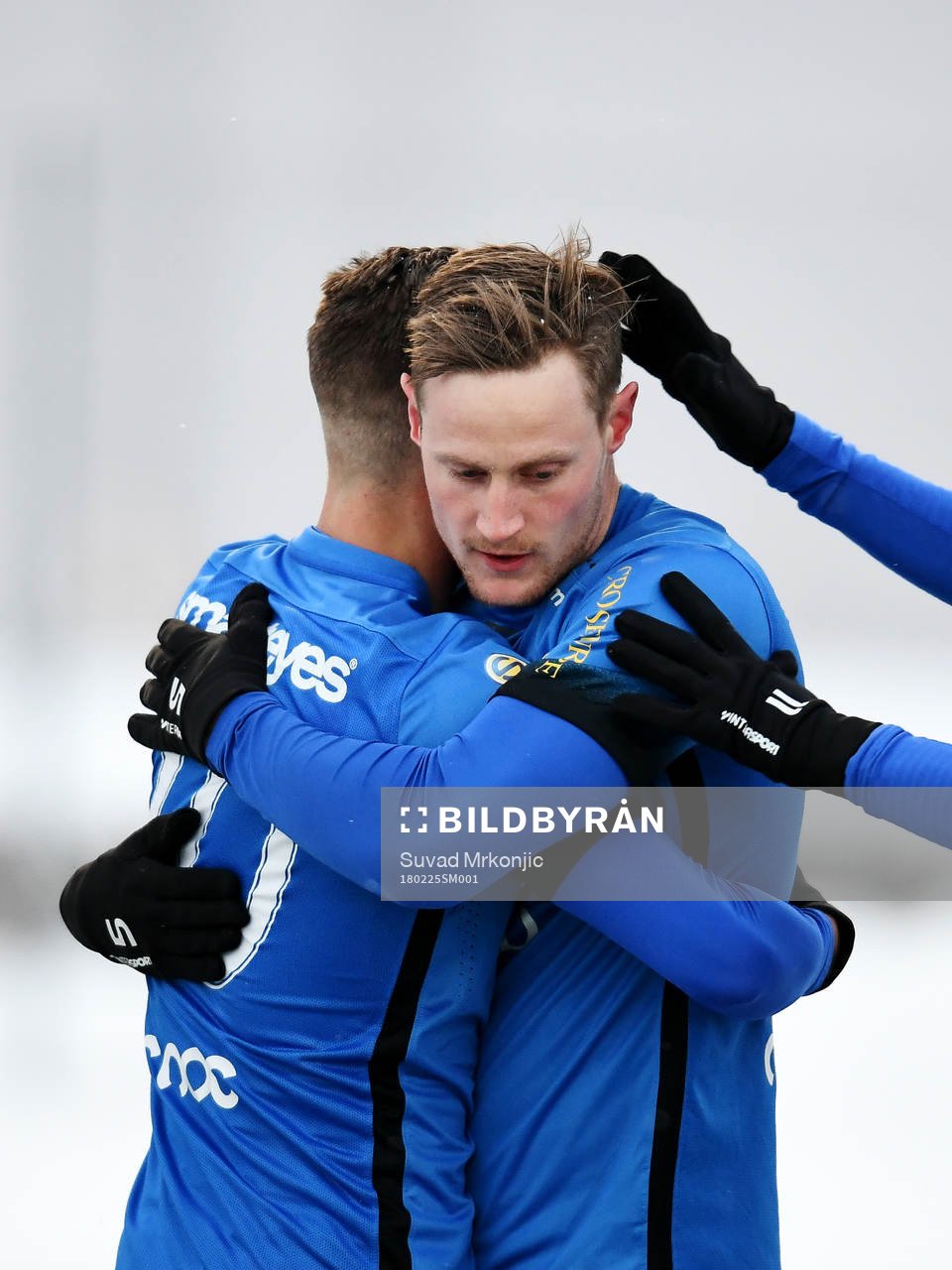 Trelleborgs Felix Hörberg jublar med lagkamrater