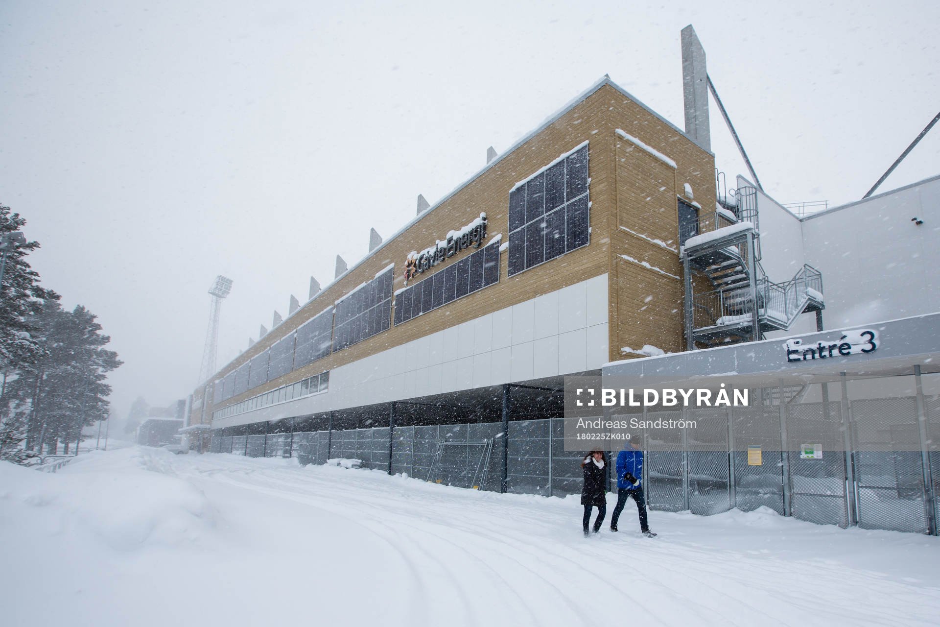 Snökaos utanför Gavlevallen