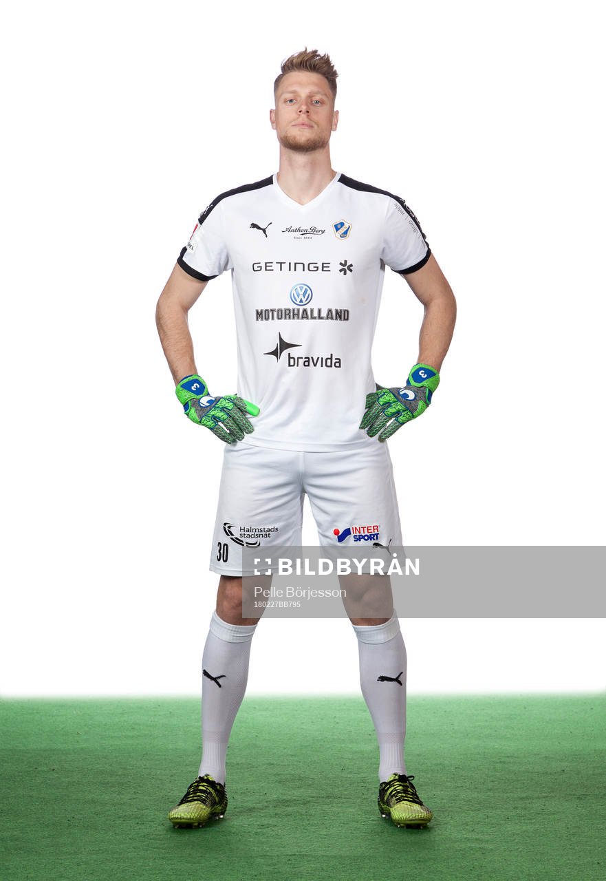 Halmstads målvakt Malkolm Nilsson