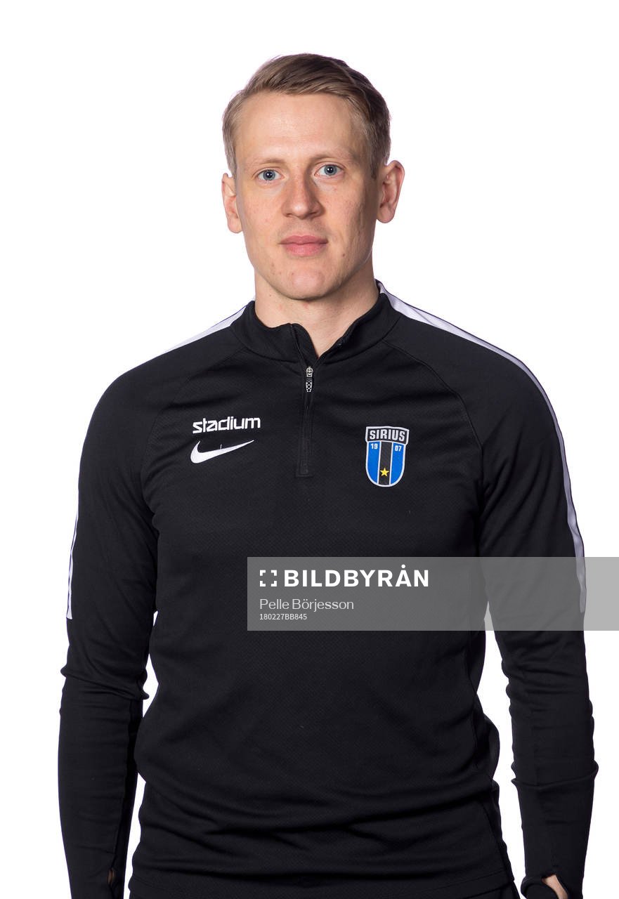 Sirius fystränare Viktor Helander poserar för ett porträtt den 27 februari 2018 i Uppsala.