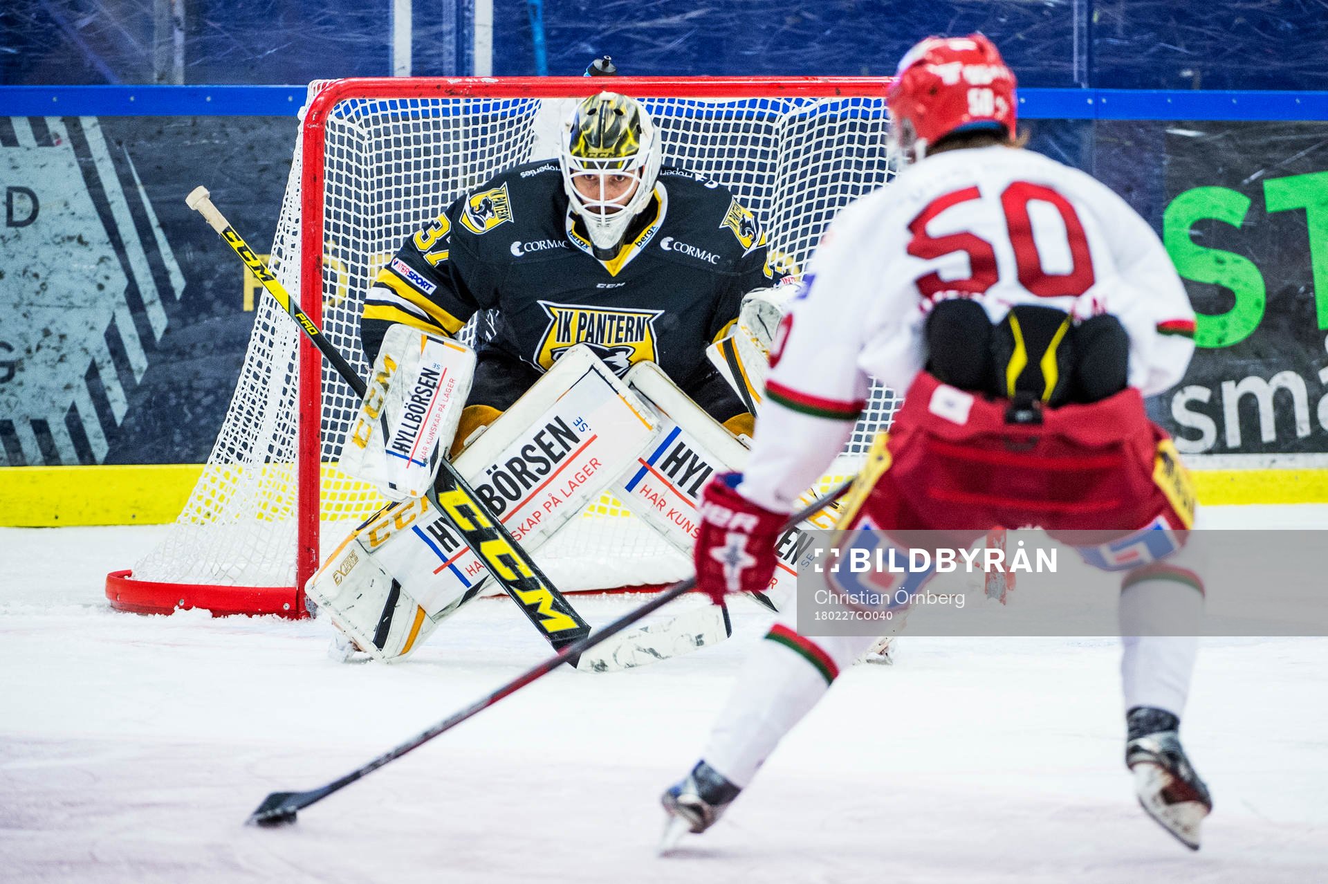 Modos Tim Wahlgren på väg att göra 1-5 på Panterns