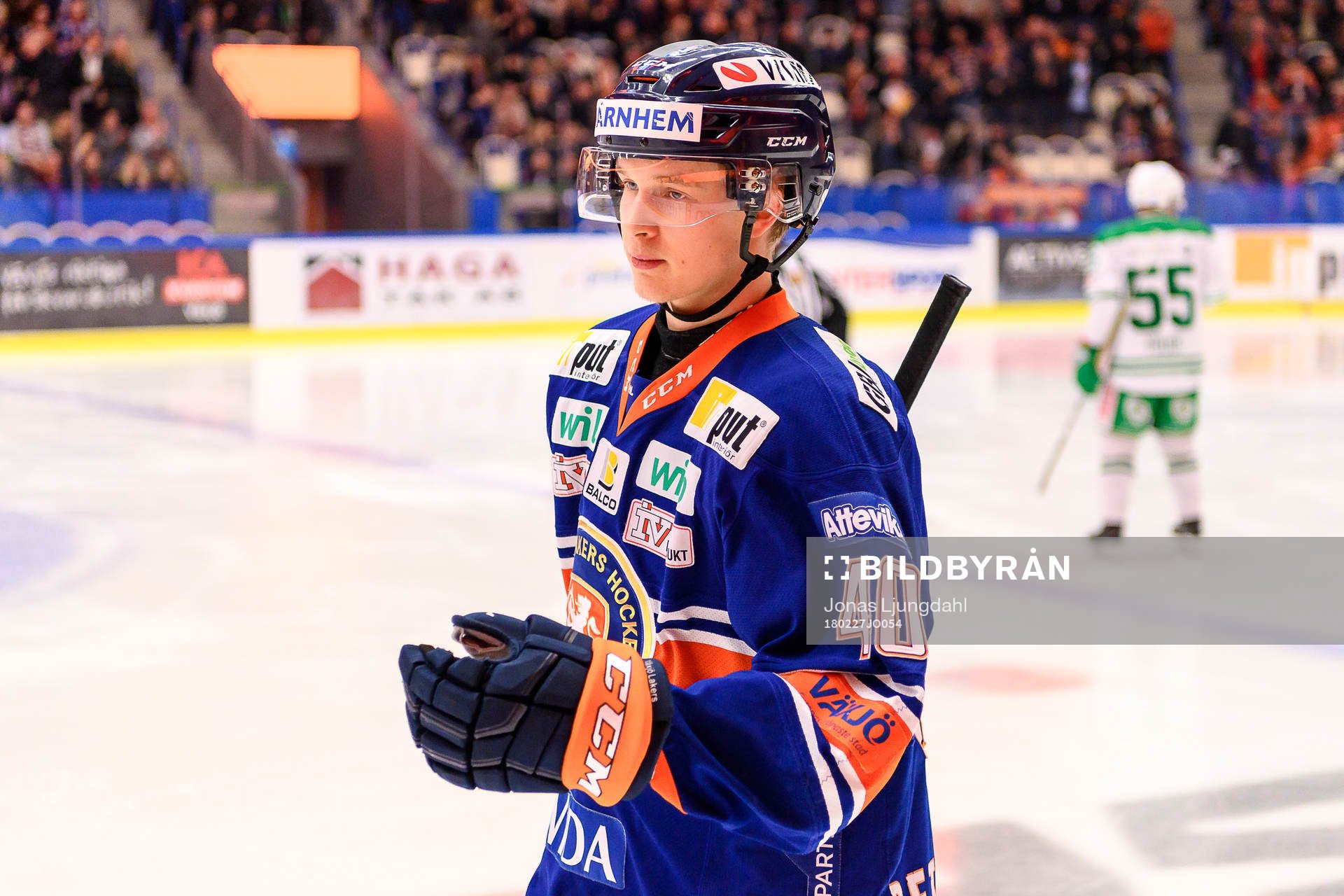 Växjös Elias Pettersson jublar