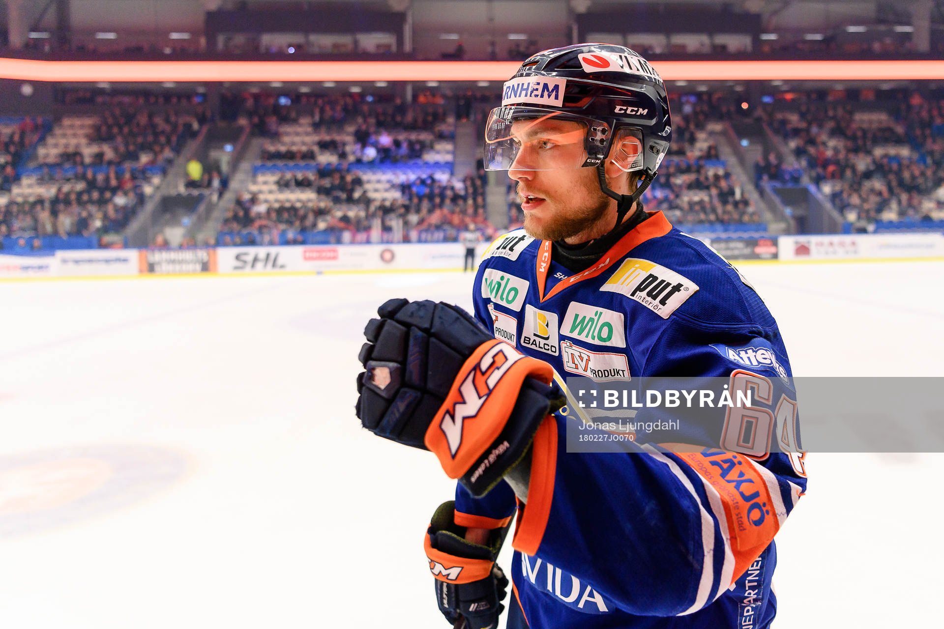 Växjös Eric Martinsson jublar