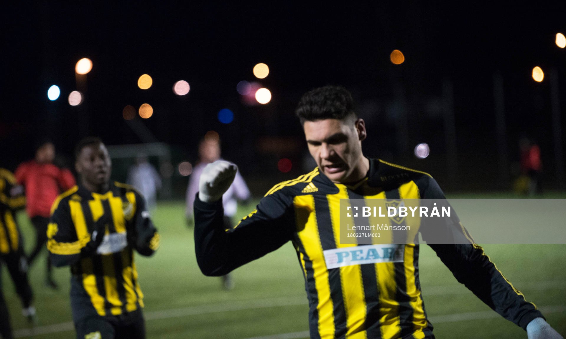 IFK Hässleholms Tommy Filipovic  i träningsmatchen mellan