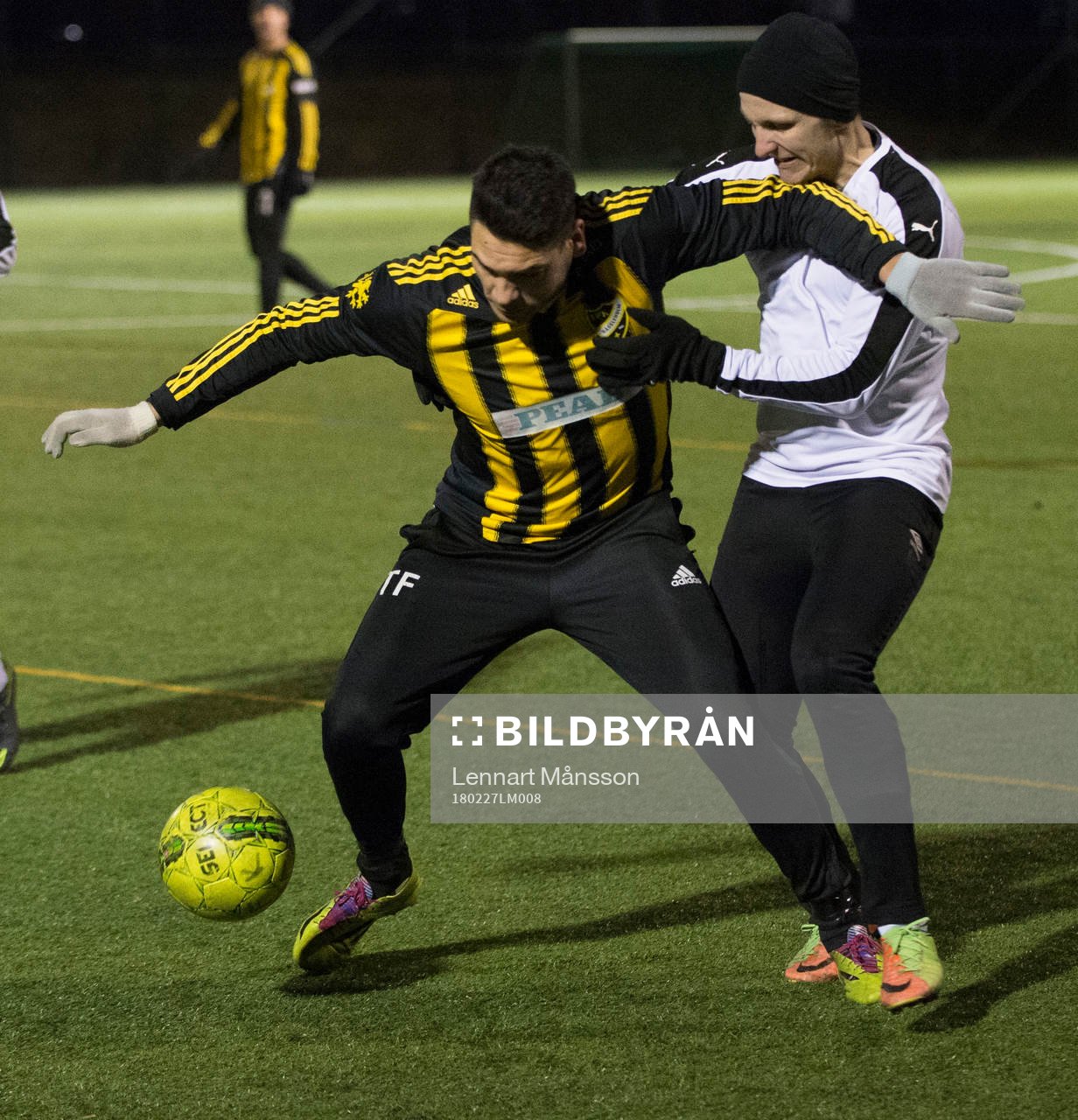 i träningsmatchen mellan IFK Hässleholm och Sölvesborg i