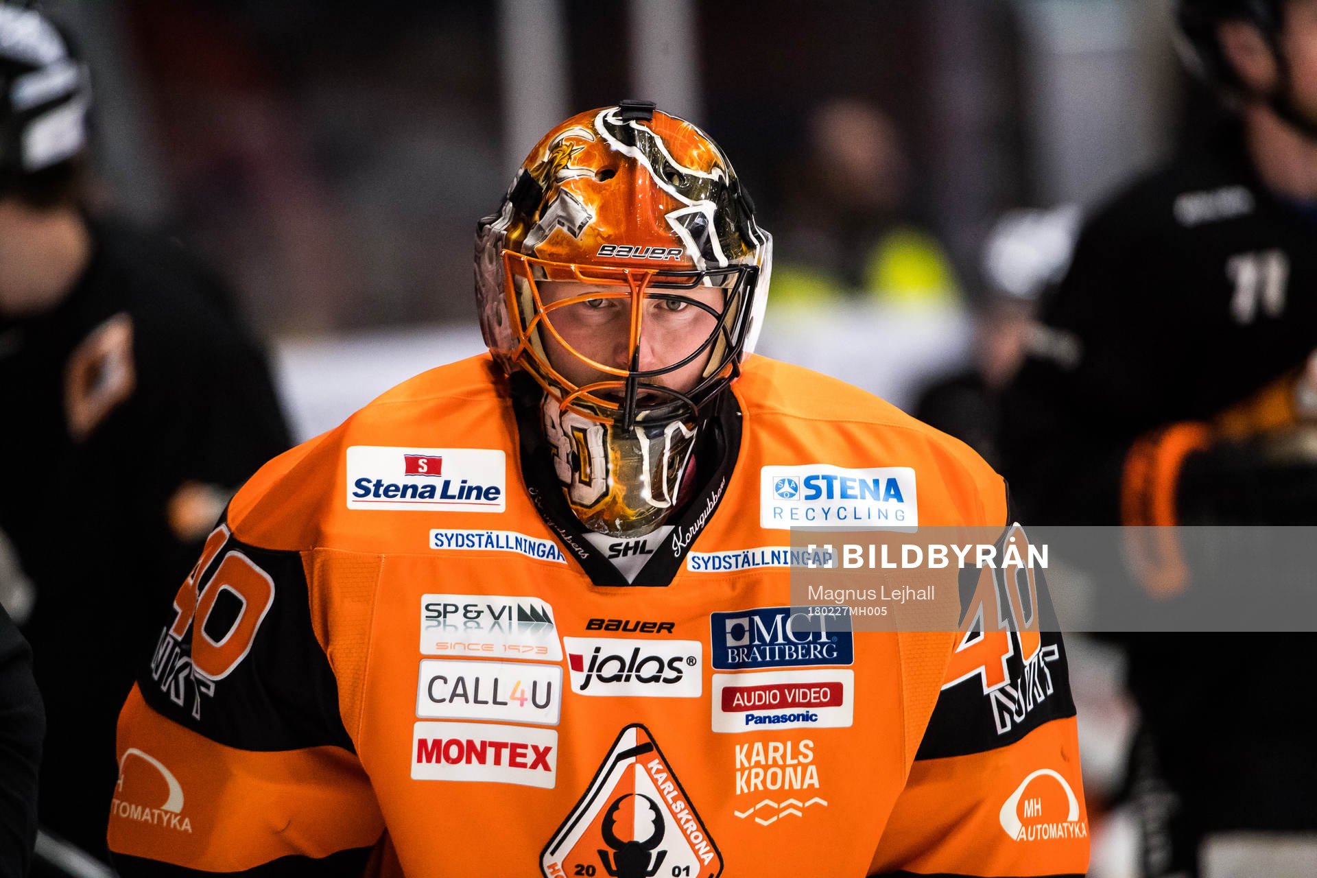 Karlskronas målvakt Johan Holmqvist