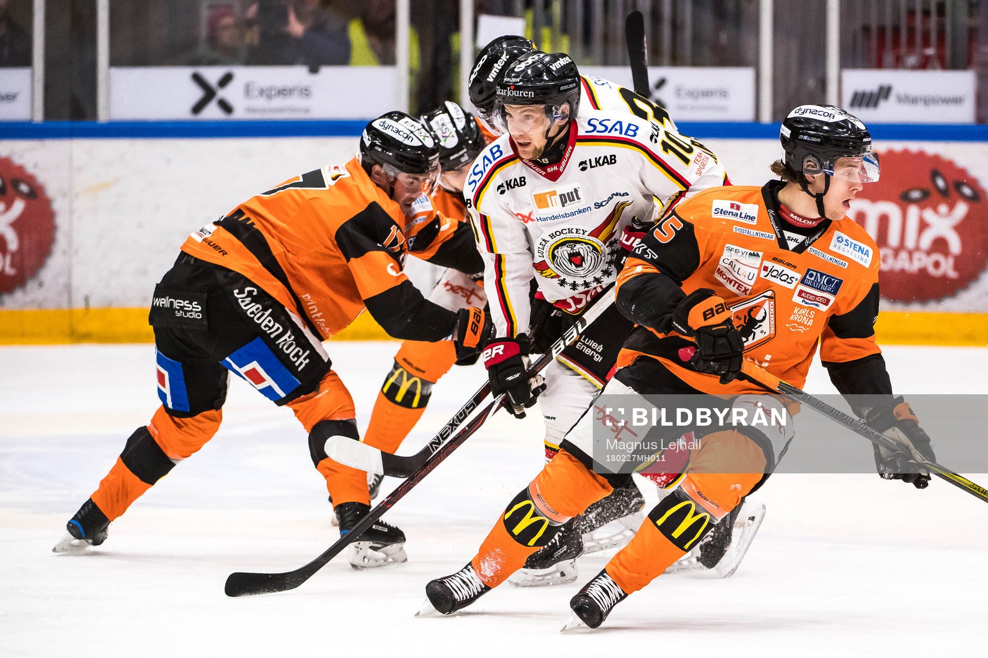 Karlskronas Joel Kellman, Luleås Einar Emanuelsson och
