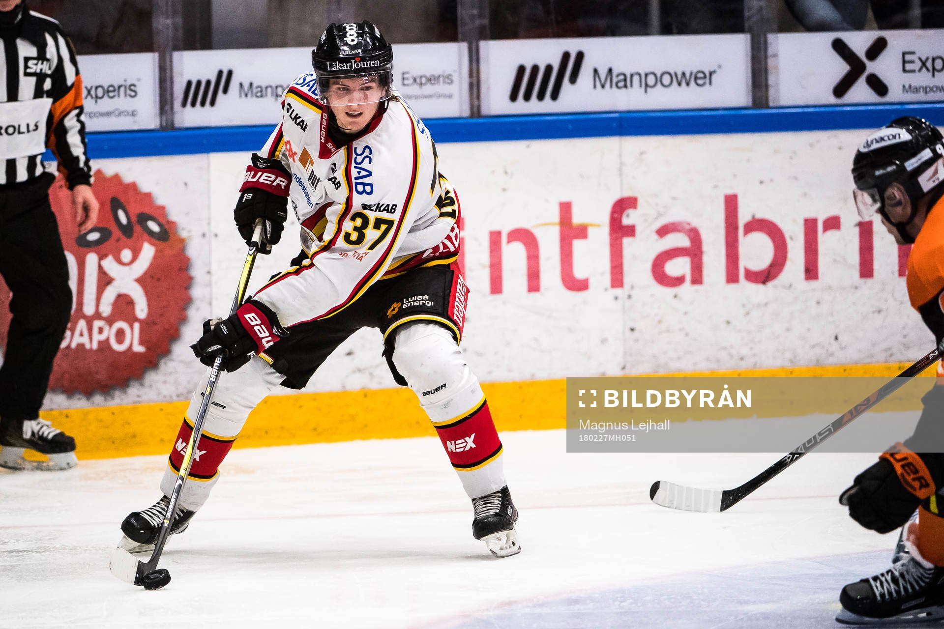 Luleås Isac Lundeström  och Karlskronas Morten Madsen