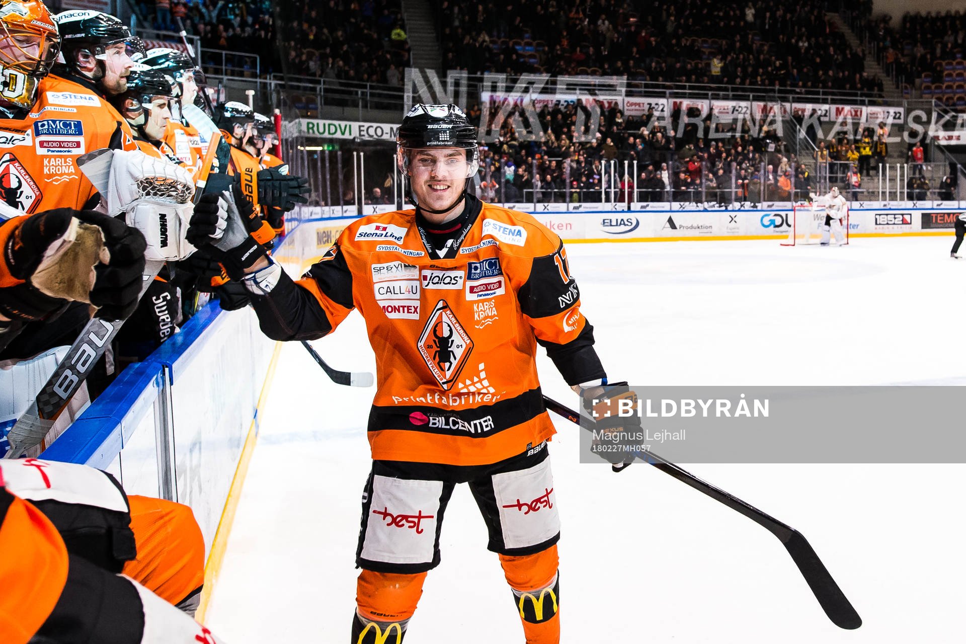 Karlskronas Joel Kellman jublar