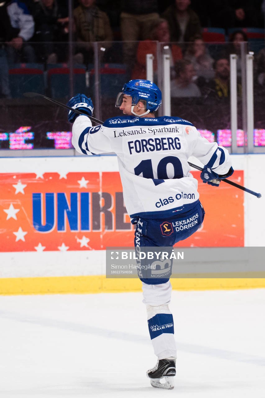 Leksands Tobias Forsberg jublar