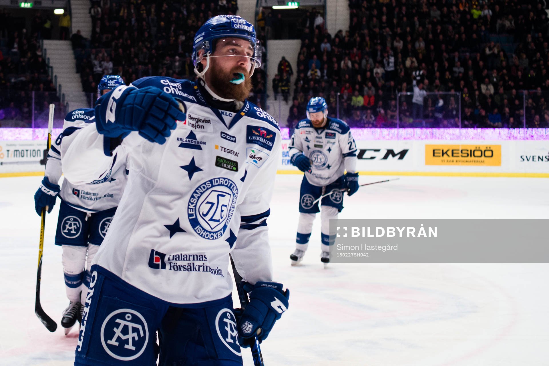 Leksands Austin Madaisky jublar