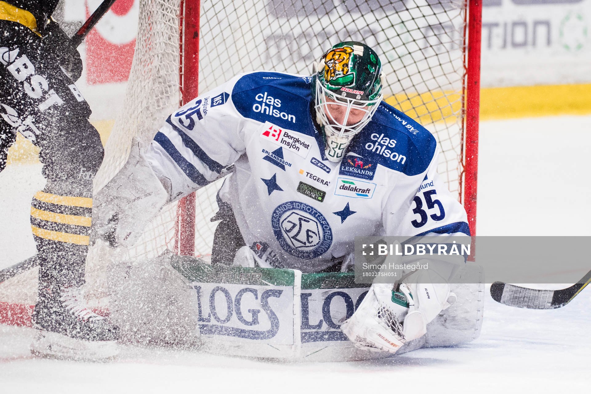 Leksands målvakt Robin Rahm