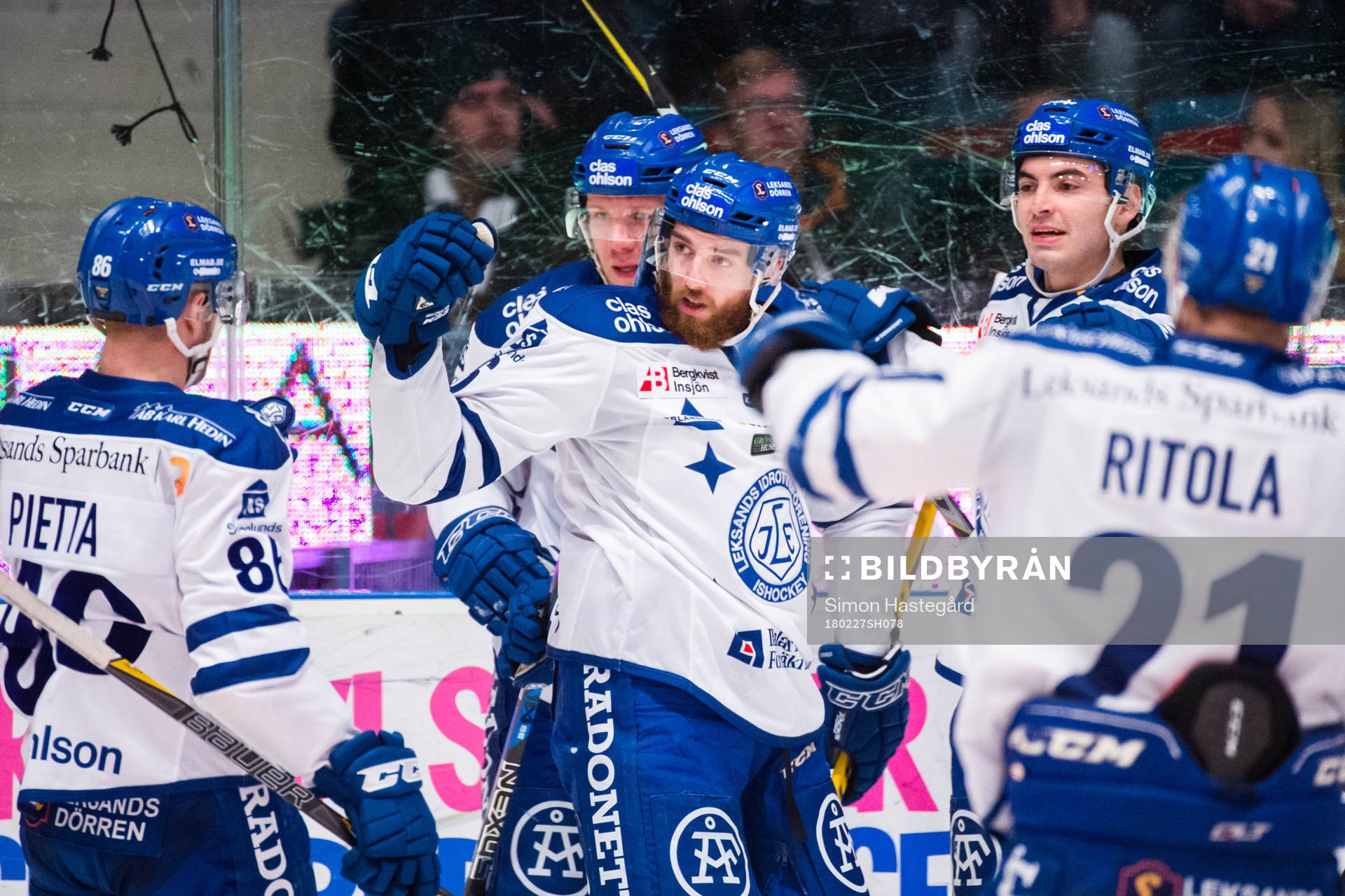 Leksands Daniel Pietta , Patrick McNally , Mattias Ritola