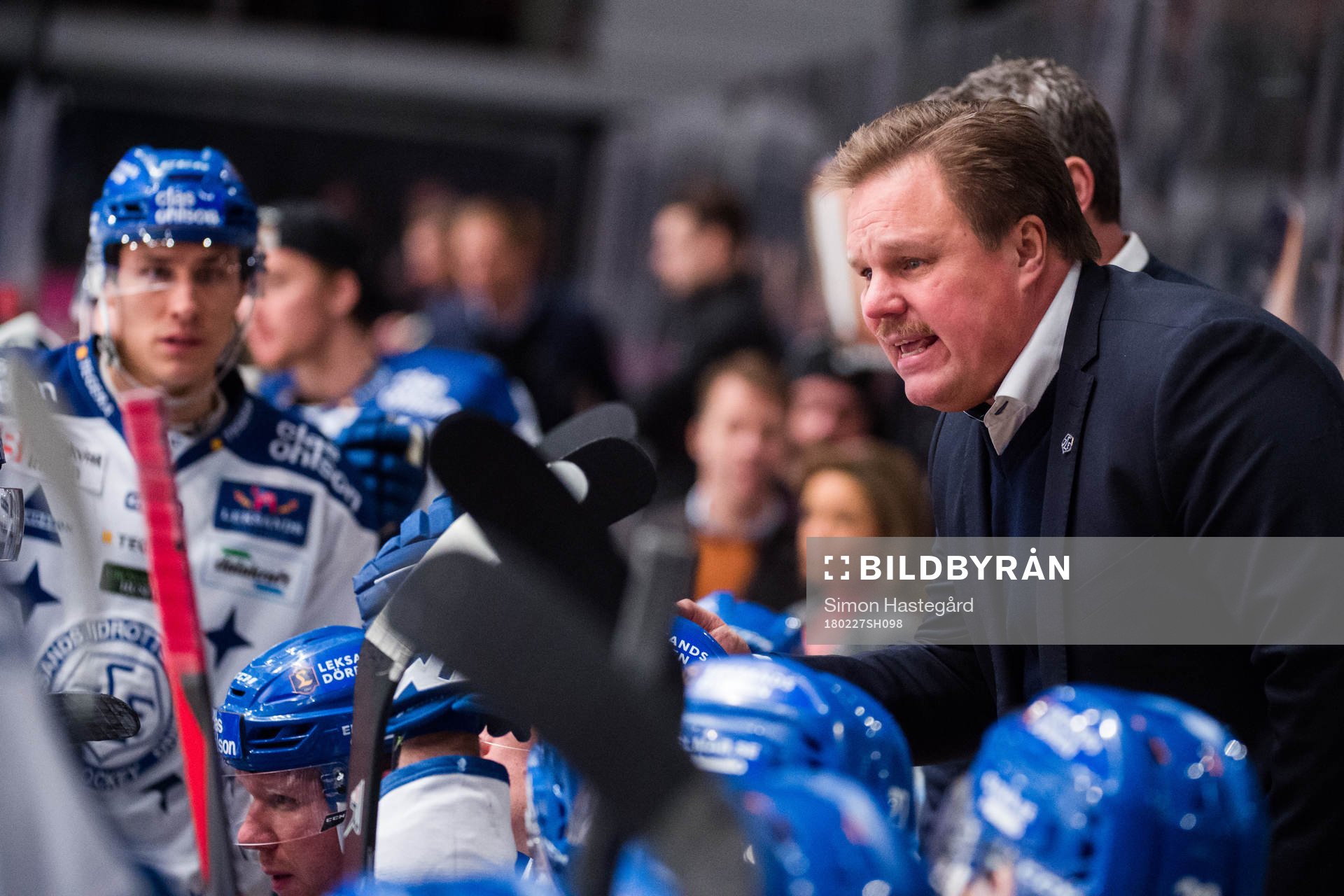 Leksands tränare Leif Carlsson