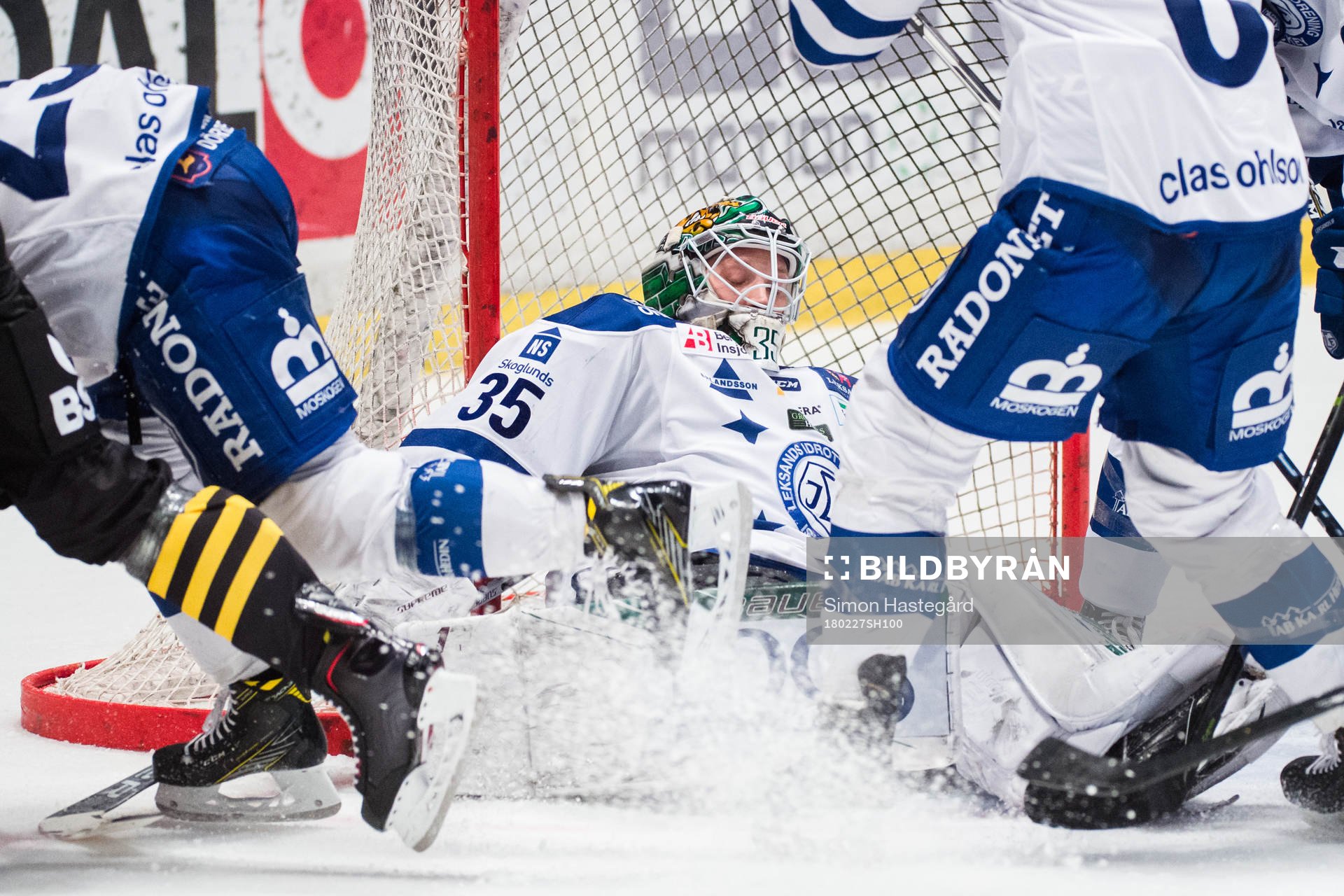 Leksands målvakt Robin Rahm