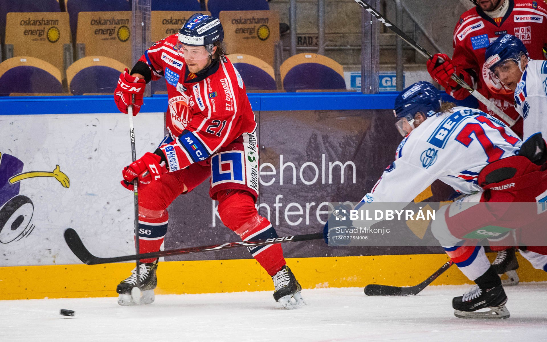 Västerviks Victor Öhman och Oskarshamns Mikael Kuronen