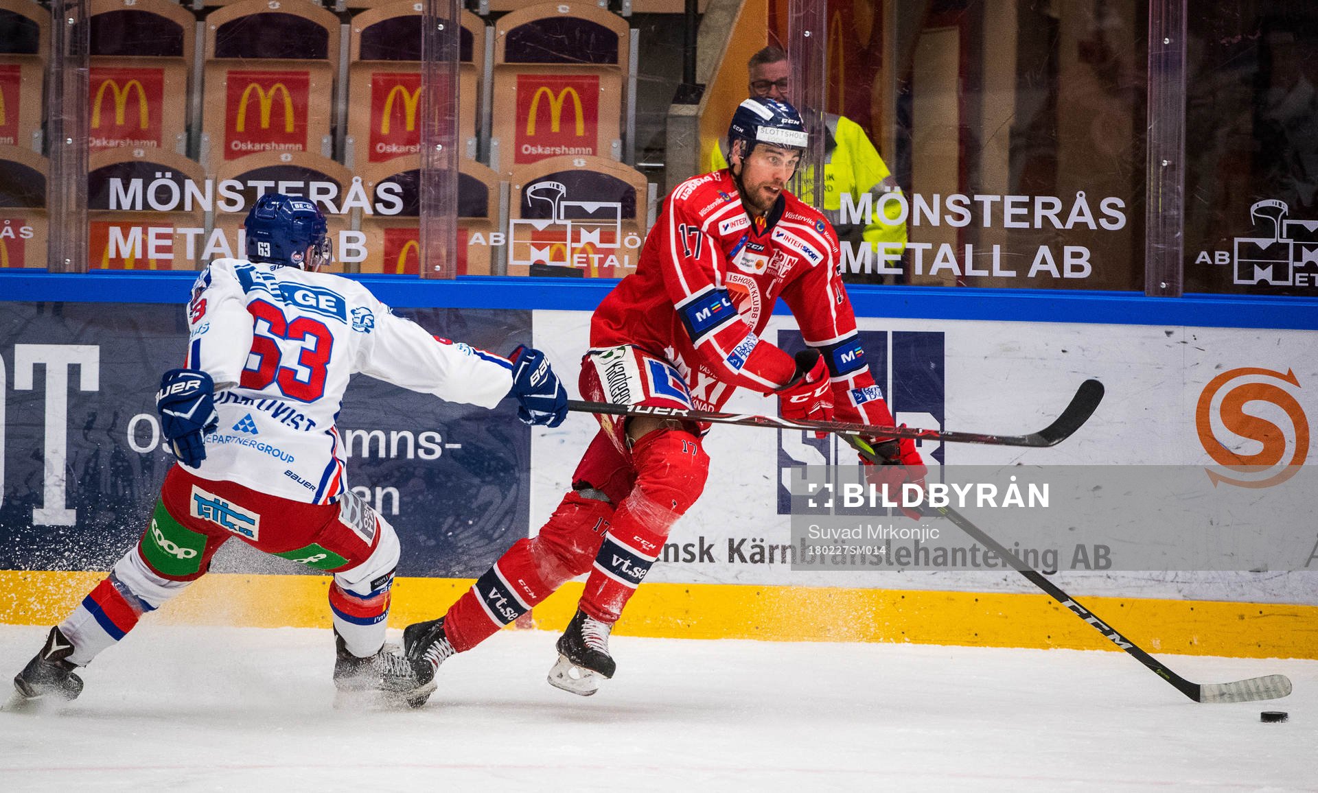 Västerviks Dan Pettersson och Oskarshamns Robin Söderqvist
