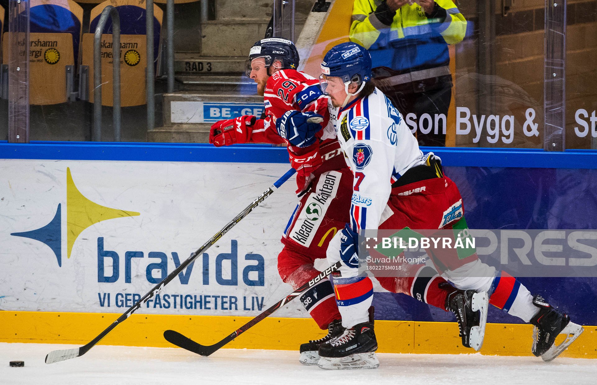 Västerviks Christopher Fish och Oskarshamns Marcus Björk