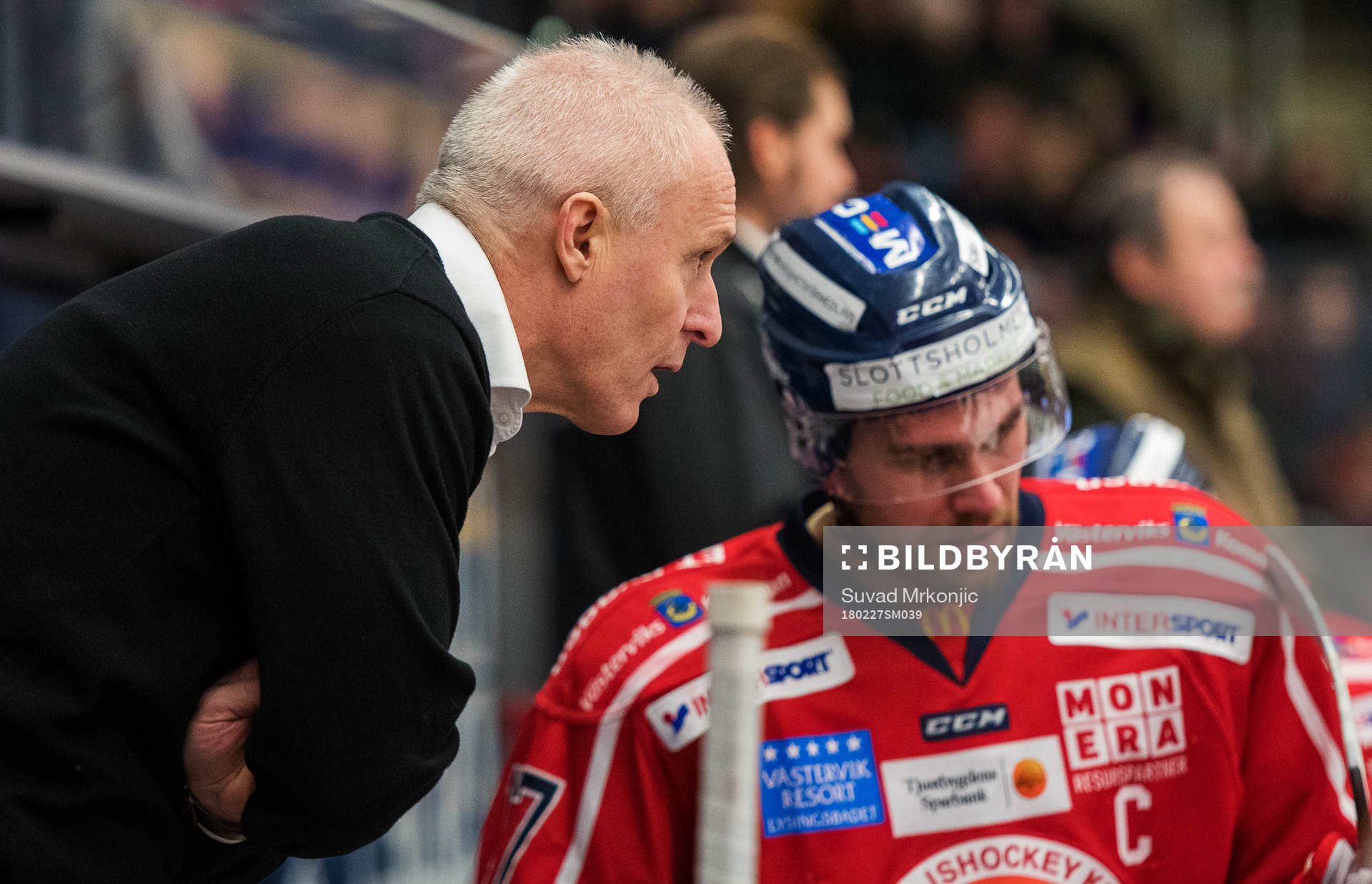 Västerviks tränare Roger Forsberg och Dan Pettersson