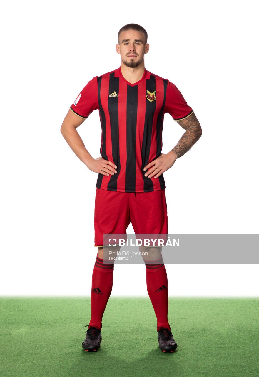 Östersunds Douglas Bergqvist poserar för ett porträtt den 28 februari 2018 i Östersund.