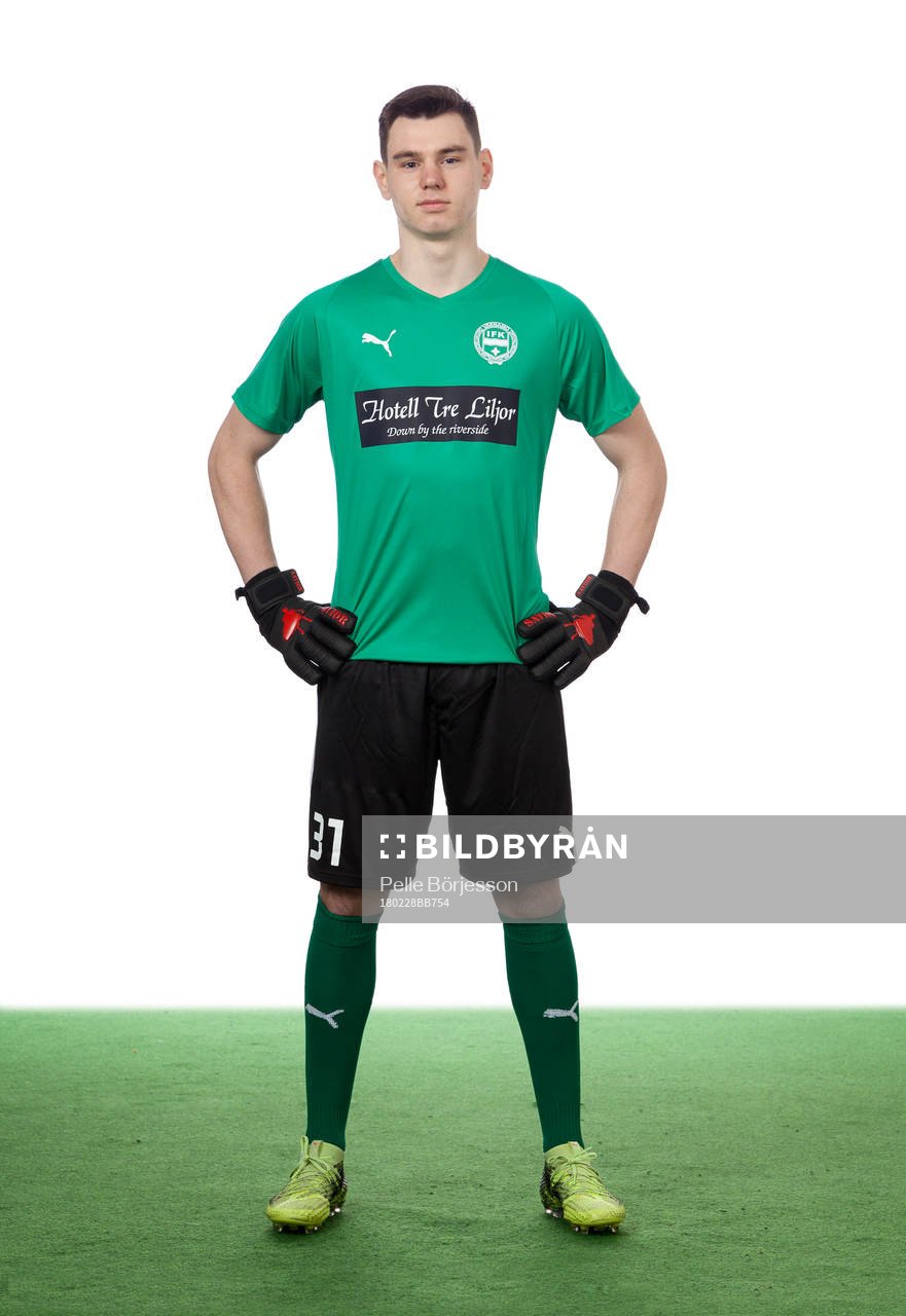 Värnamos målvakt Morgan Hellman
