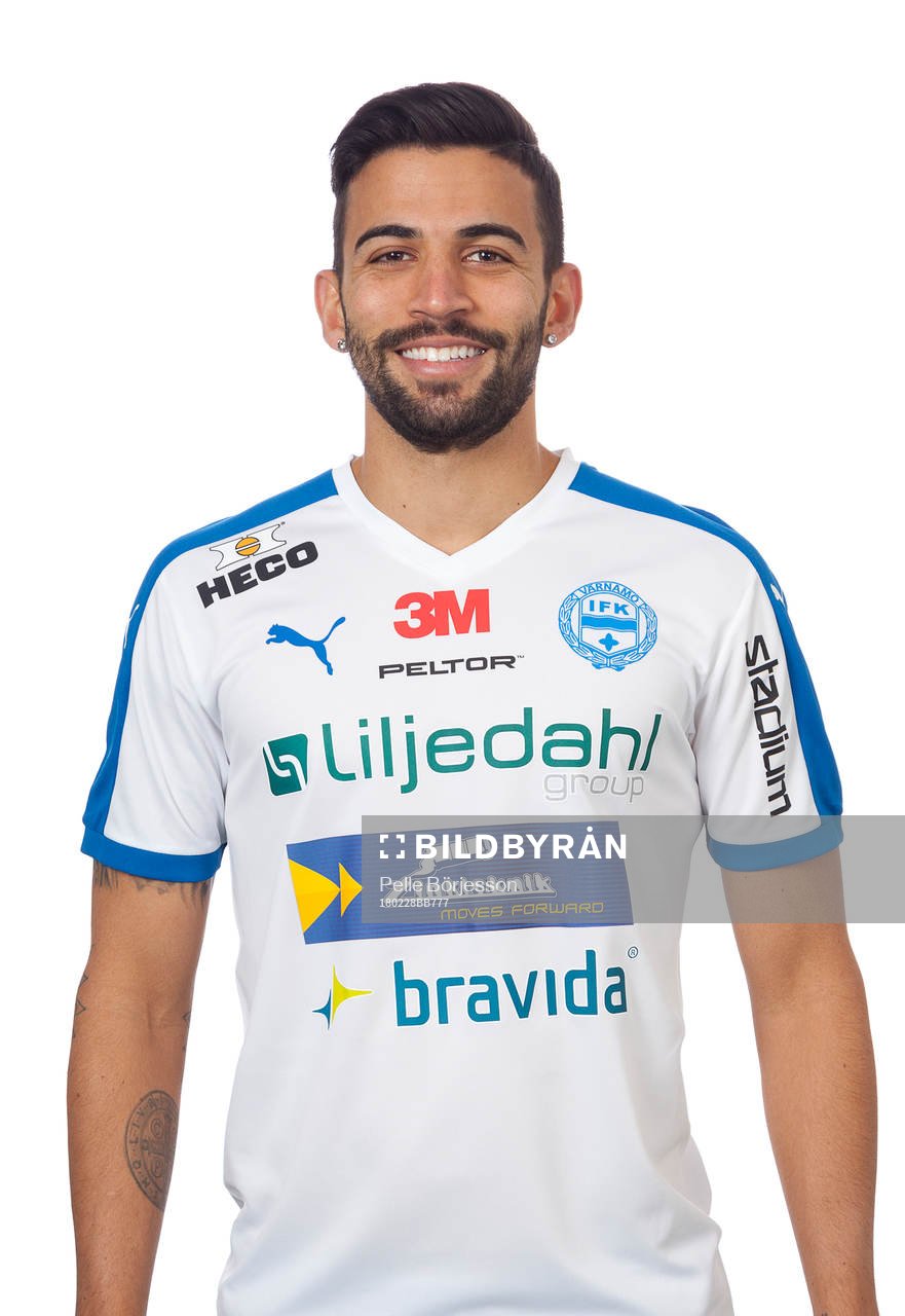 Värnamos Paulo Marcelo poserar för ett porträtt den 28 februari 2018 i Värnamo.