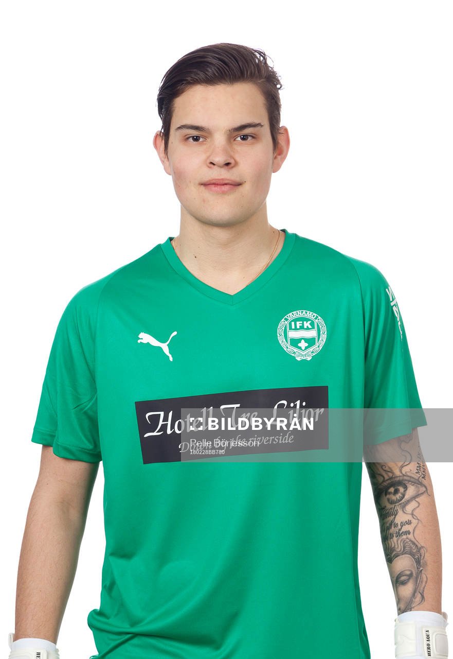 Värnamos målvakt Filip Eriksson