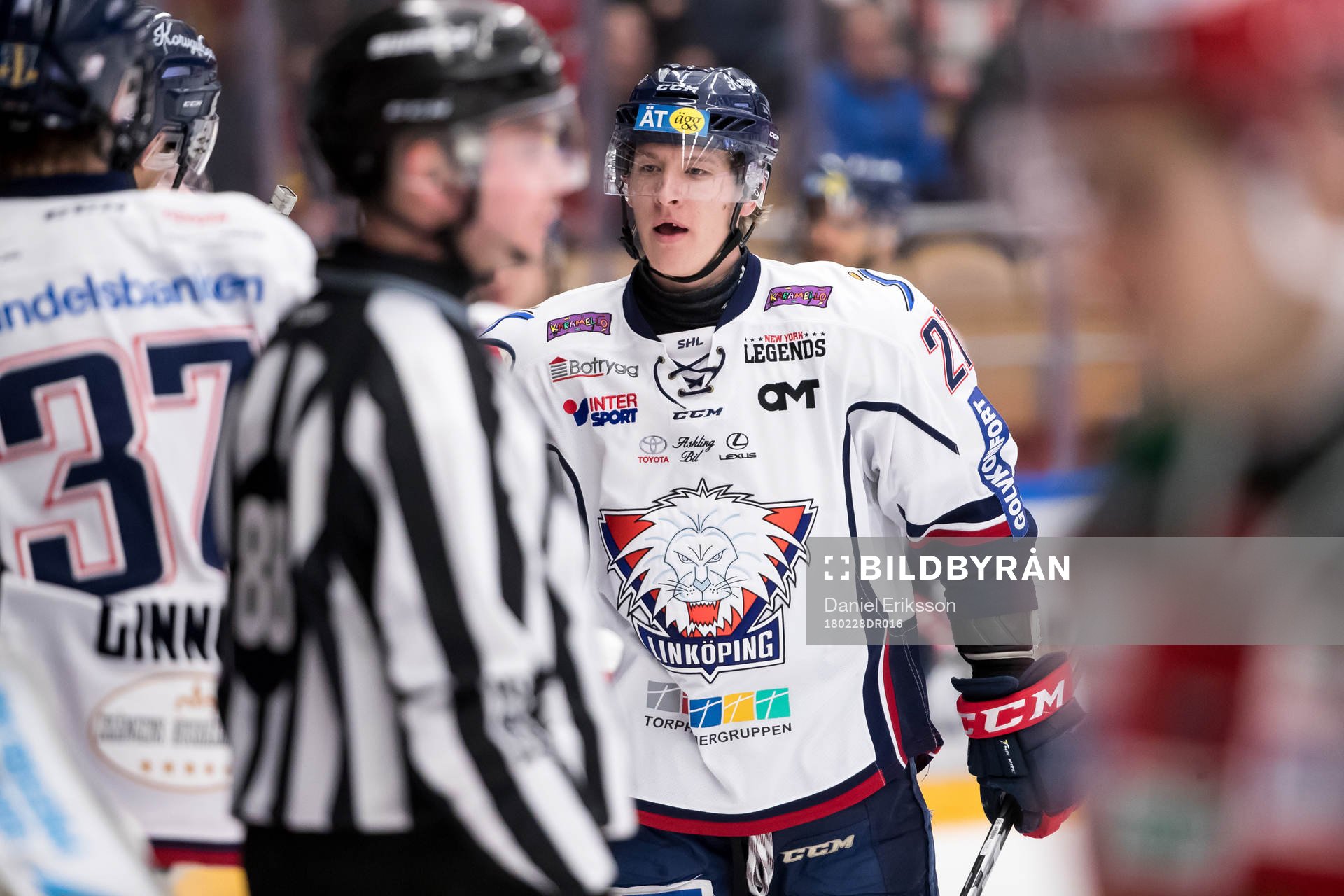 Linköpings Emil Sylvegård jublar