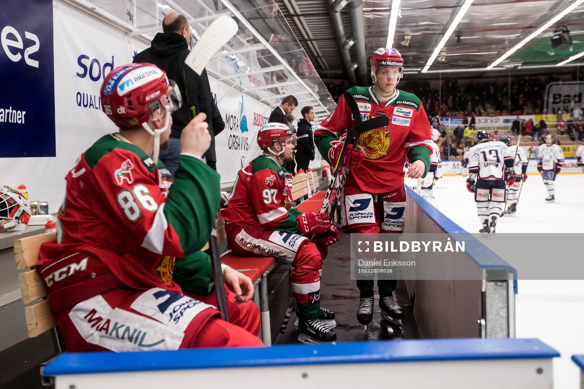 Moras Emil Bejmo och David Kase och Mathias Bromé deppar i