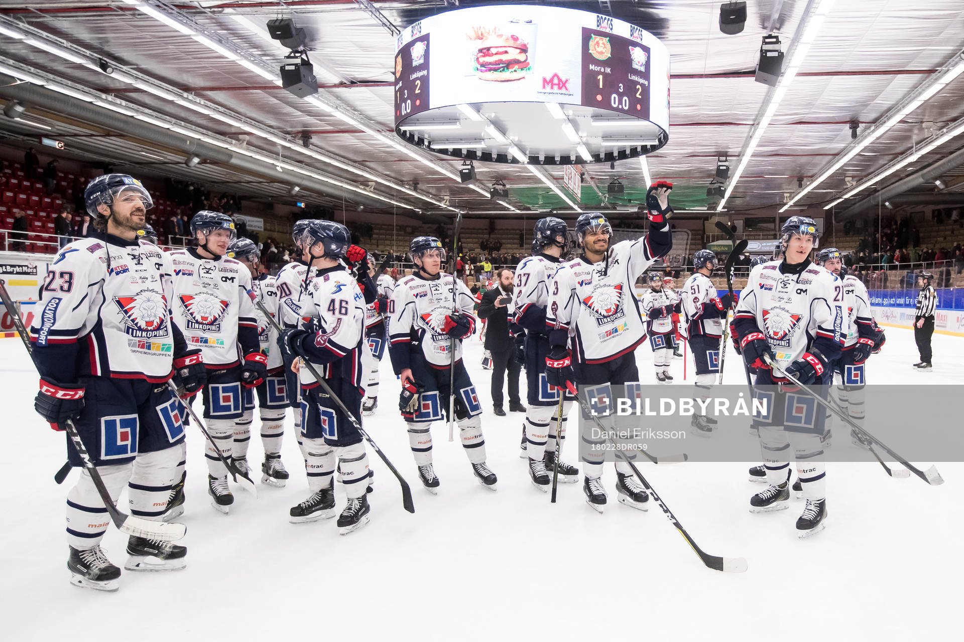 Linköpings spelarna jublar