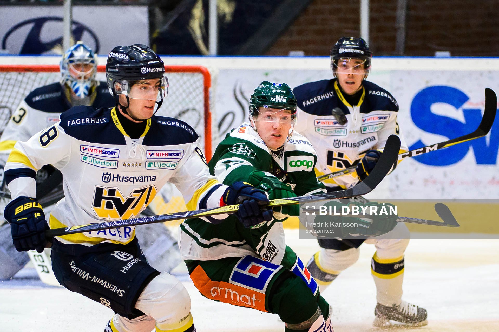 s Pierre Engvall och Färjestads Gustav Rydahl