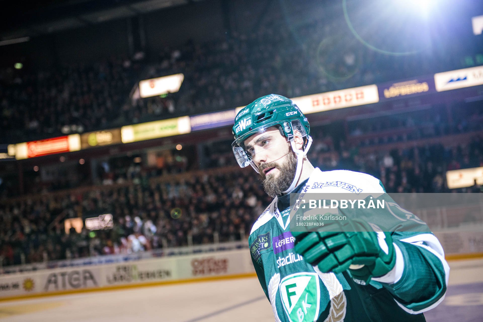 Färjestads Morgan Ellis jublar