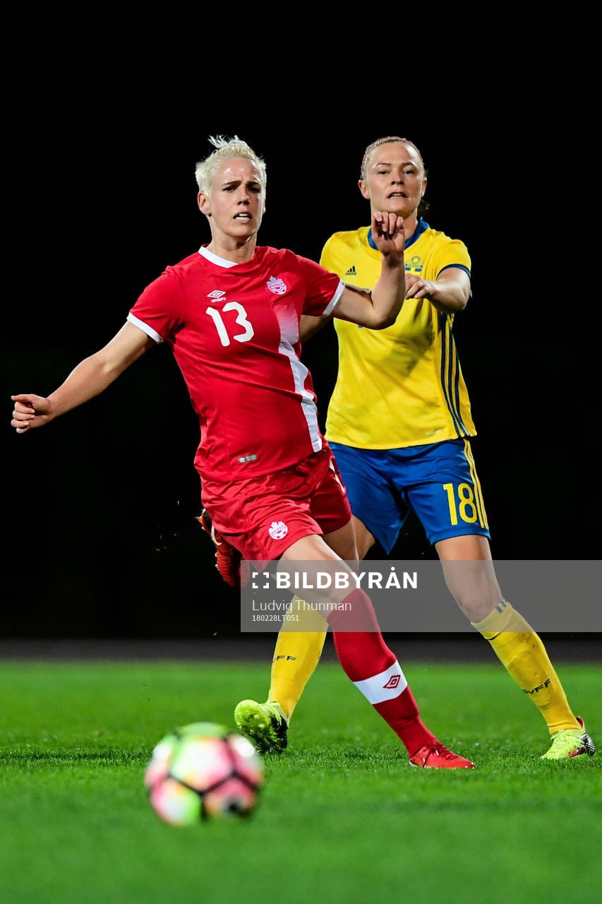 Kanadas Sophie Schmidt och Sveriges Fridolina Rolfö