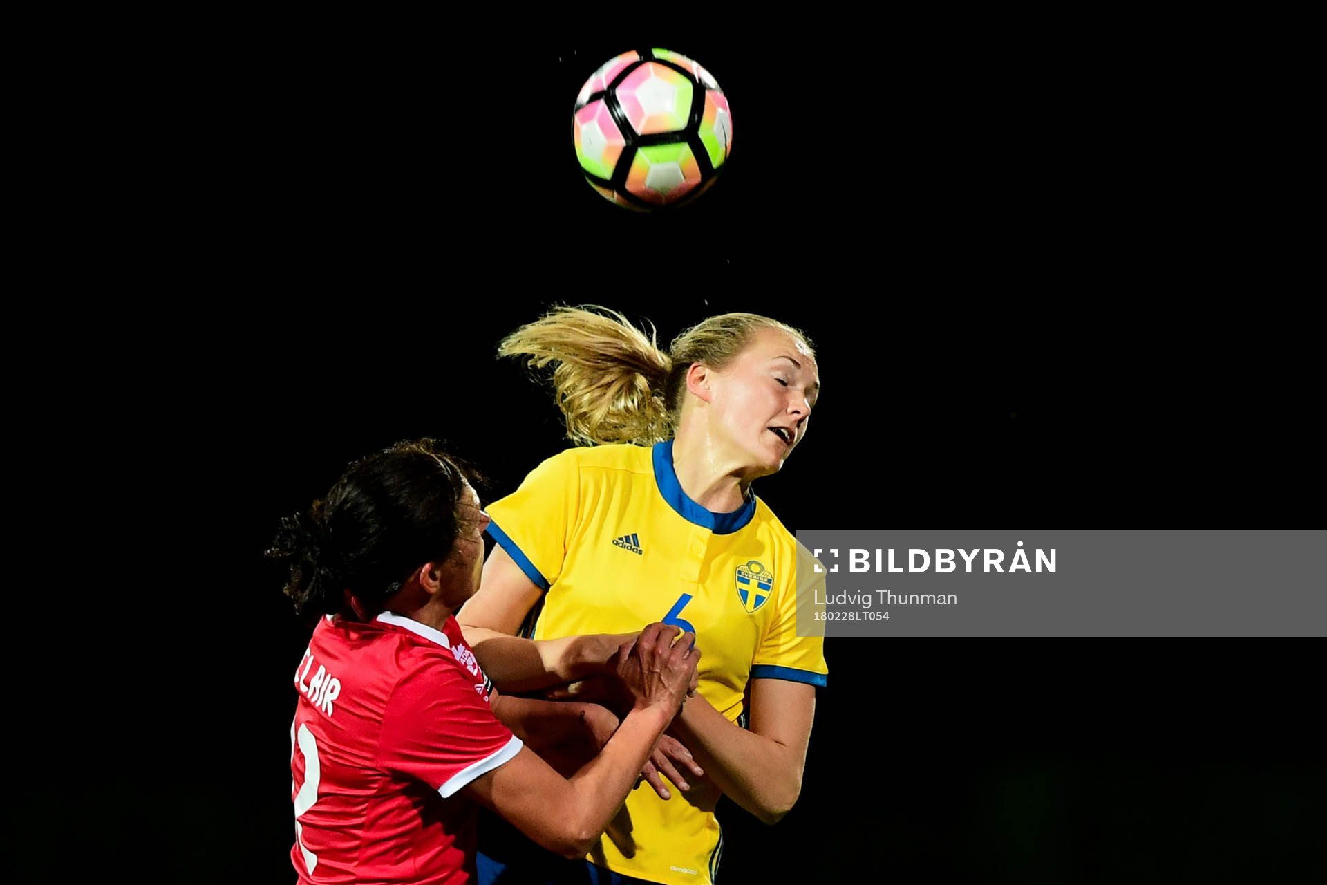 Kanadas Christine Sinclair och Sveriges Magdalena Eriksson