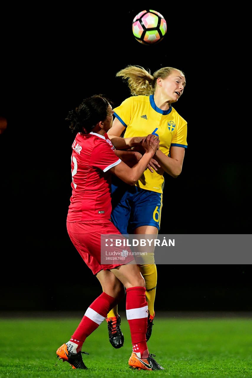 Kanadas Christine Sinclair och Sveriges Magdalena Eriksson