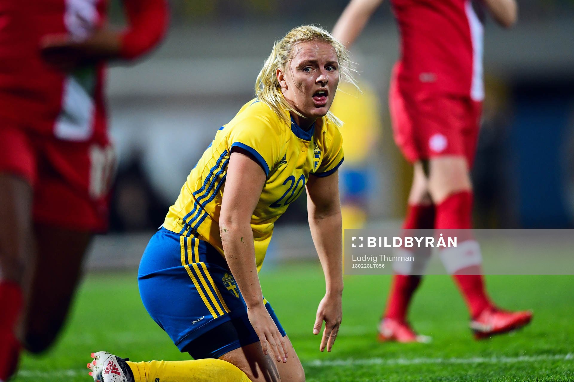 Sveriges Mimmi Larsson deppar