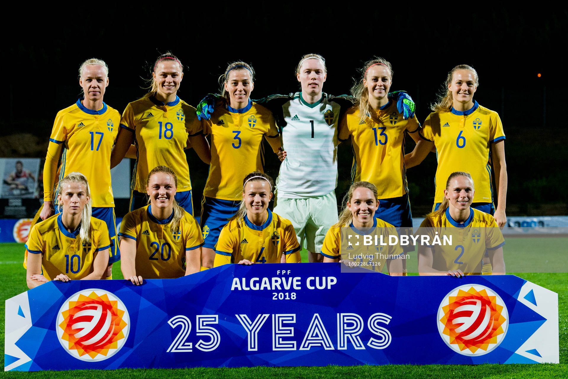 Sveriges startelva; Caroline Seger, Fridolina Rolfö, Linda